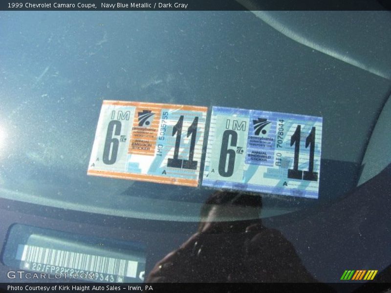 Navy Blue Metallic / Dark Gray 1999 Chevrolet Camaro Coupe