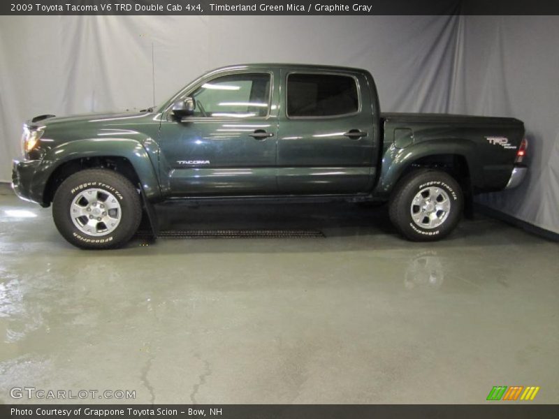 Timberland Green Mica / Graphite Gray 2009 Toyota Tacoma V6 TRD Double Cab 4x4