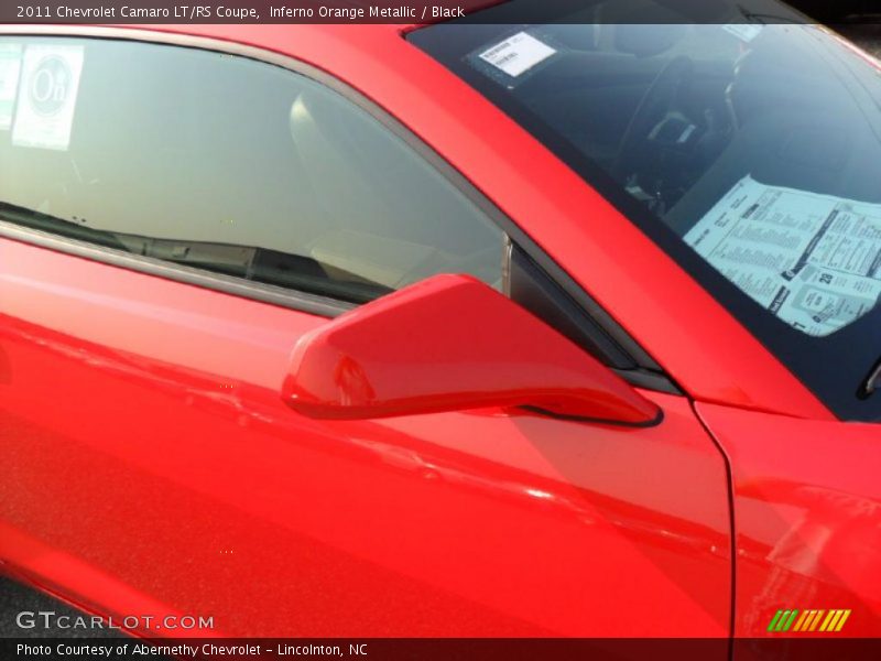 Inferno Orange Metallic / Black 2011 Chevrolet Camaro LT/RS Coupe