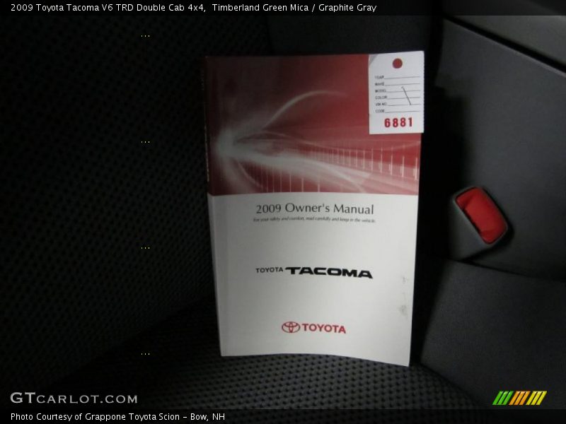 Timberland Green Mica / Graphite Gray 2009 Toyota Tacoma V6 TRD Double Cab 4x4
