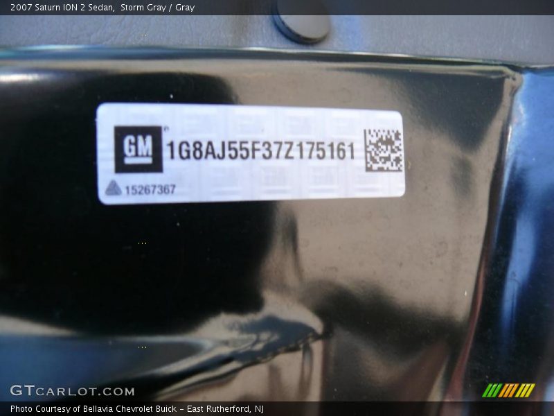 Storm Gray / Gray 2007 Saturn ION 2 Sedan