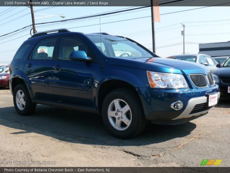 Crystal Lake Metallic / Sand Beige 2006 Pontiac Torrent AWD