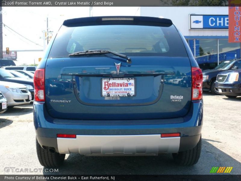 Crystal Lake Metallic / Sand Beige 2006 Pontiac Torrent AWD