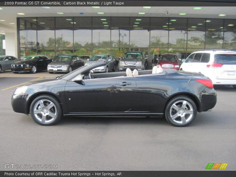 Carbon Black Metallic / Light Taupe 2009 Pontiac G6 GT Convertible