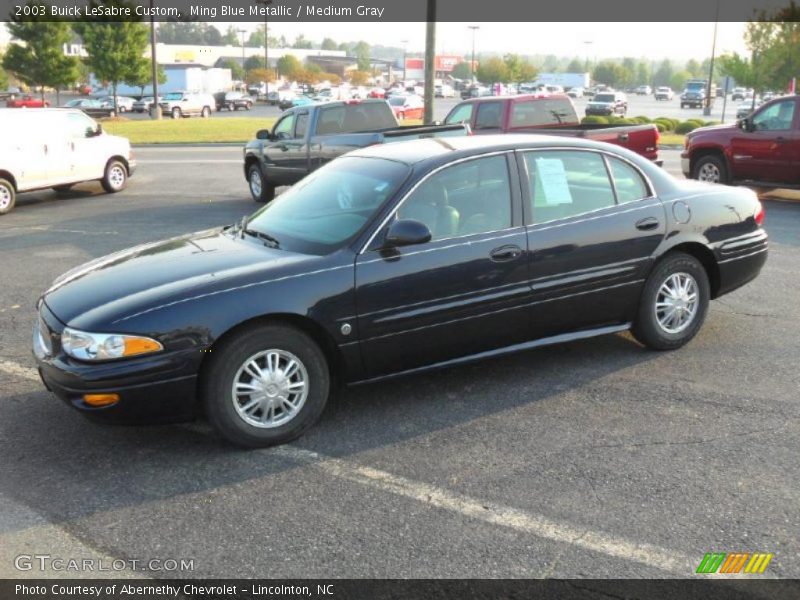 Ming Blue Metallic / Medium Gray 2003 Buick LeSabre Custom