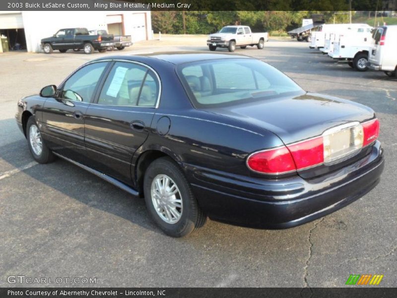 Ming Blue Metallic / Medium Gray 2003 Buick LeSabre Custom