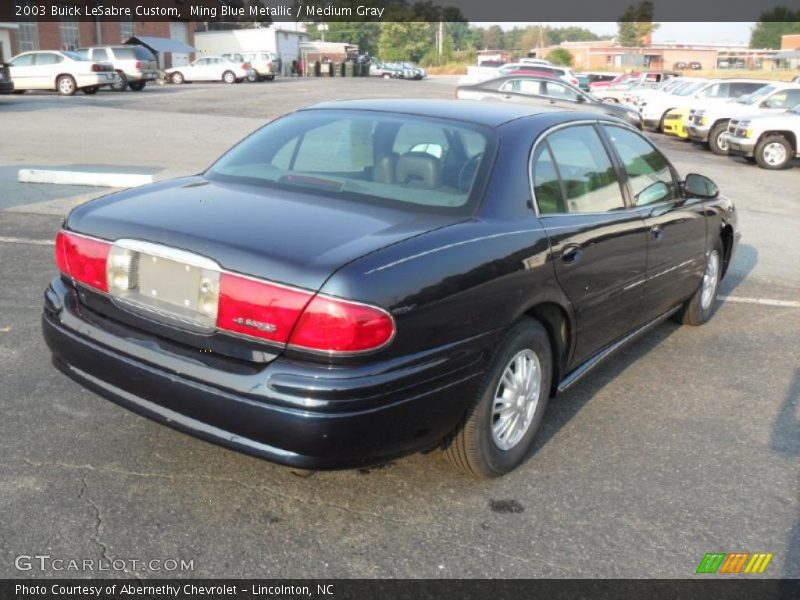 Ming Blue Metallic / Medium Gray 2003 Buick LeSabre Custom