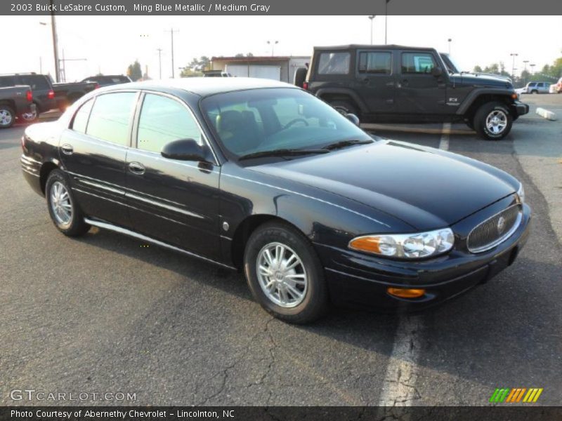 Ming Blue Metallic / Medium Gray 2003 Buick LeSabre Custom