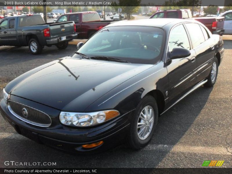 Ming Blue Metallic / Medium Gray 2003 Buick LeSabre Custom
