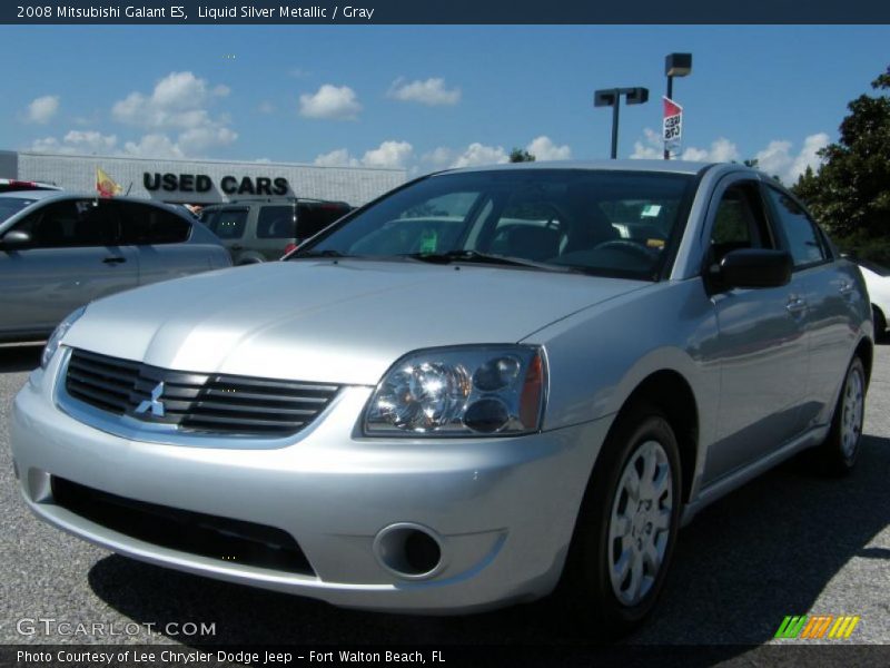 Liquid Silver Metallic / Gray 2008 Mitsubishi Galant ES