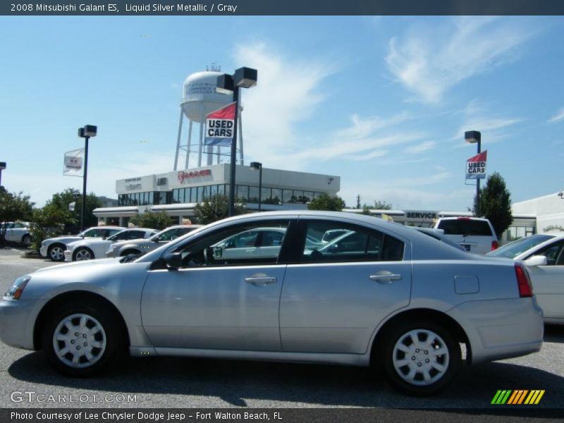 Liquid Silver Metallic / Gray 2008 Mitsubishi Galant ES