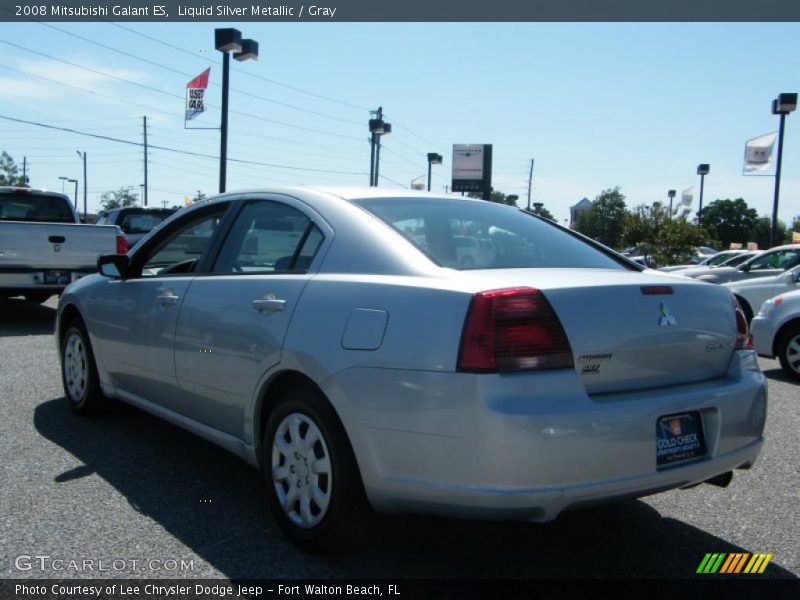 Liquid Silver Metallic / Gray 2008 Mitsubishi Galant ES