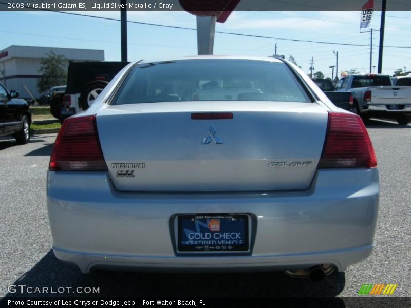 Liquid Silver Metallic / Gray 2008 Mitsubishi Galant ES