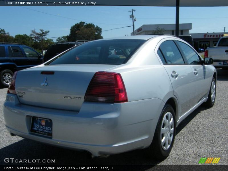 Liquid Silver Metallic / Gray 2008 Mitsubishi Galant ES