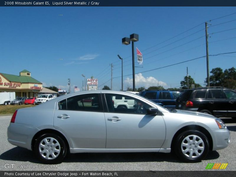 Liquid Silver Metallic / Gray 2008 Mitsubishi Galant ES