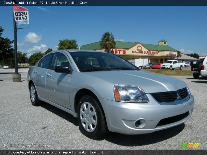 Liquid Silver Metallic / Gray 2008 Mitsubishi Galant ES