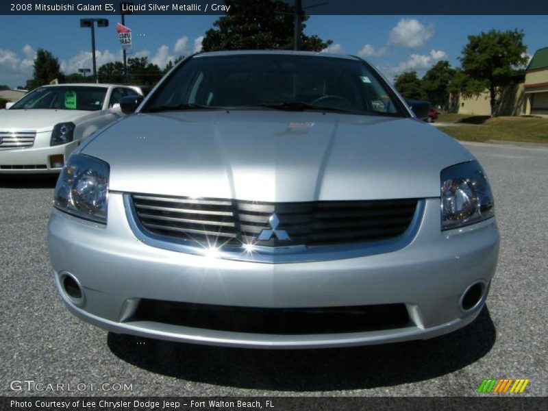 Liquid Silver Metallic / Gray 2008 Mitsubishi Galant ES