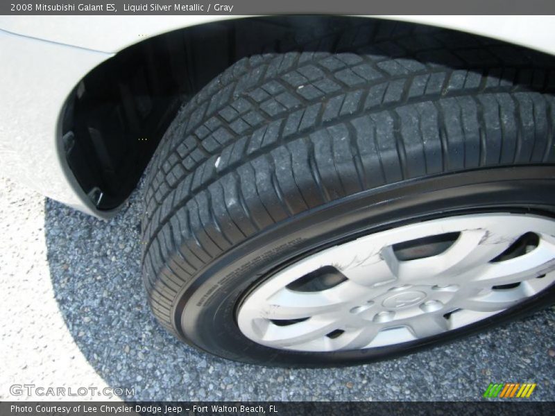Liquid Silver Metallic / Gray 2008 Mitsubishi Galant ES