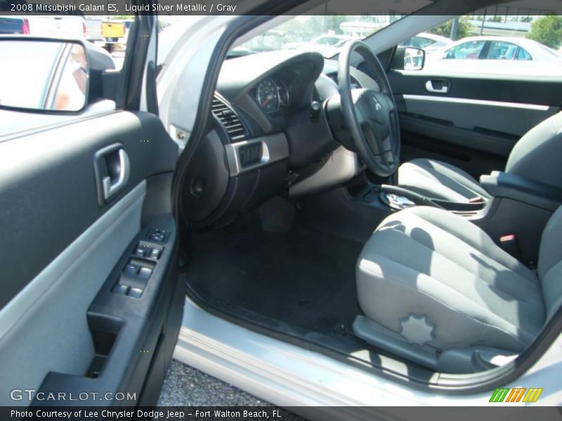 Liquid Silver Metallic / Gray 2008 Mitsubishi Galant ES