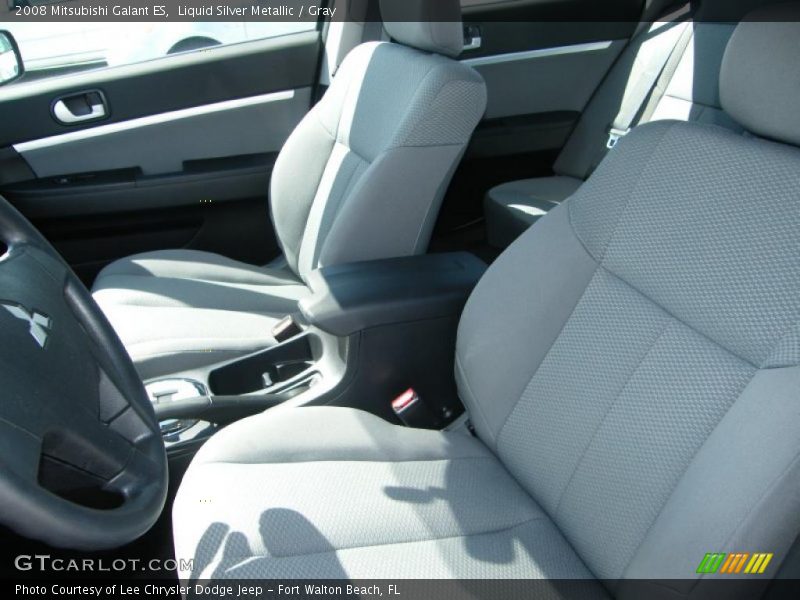 Liquid Silver Metallic / Gray 2008 Mitsubishi Galant ES