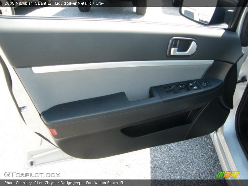 Liquid Silver Metallic / Gray 2008 Mitsubishi Galant ES