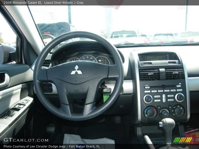 Liquid Silver Metallic / Gray 2008 Mitsubishi Galant ES