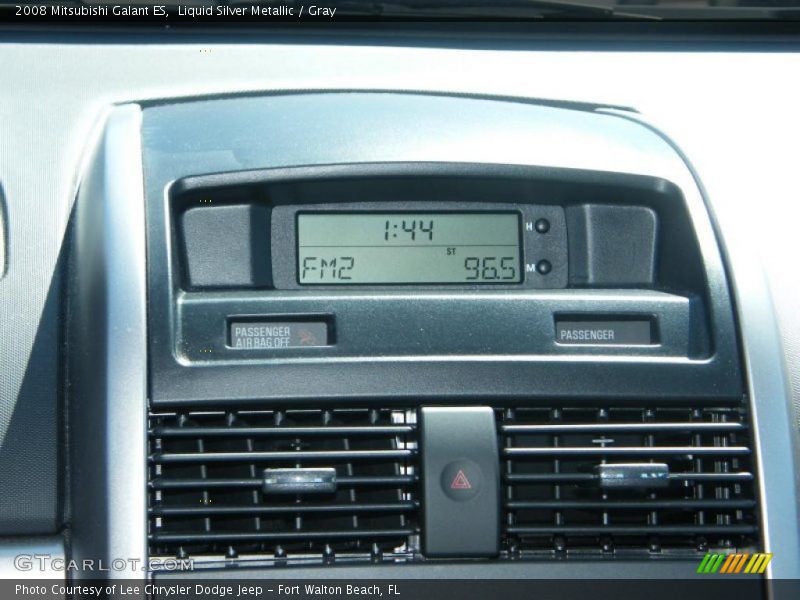 Liquid Silver Metallic / Gray 2008 Mitsubishi Galant ES
