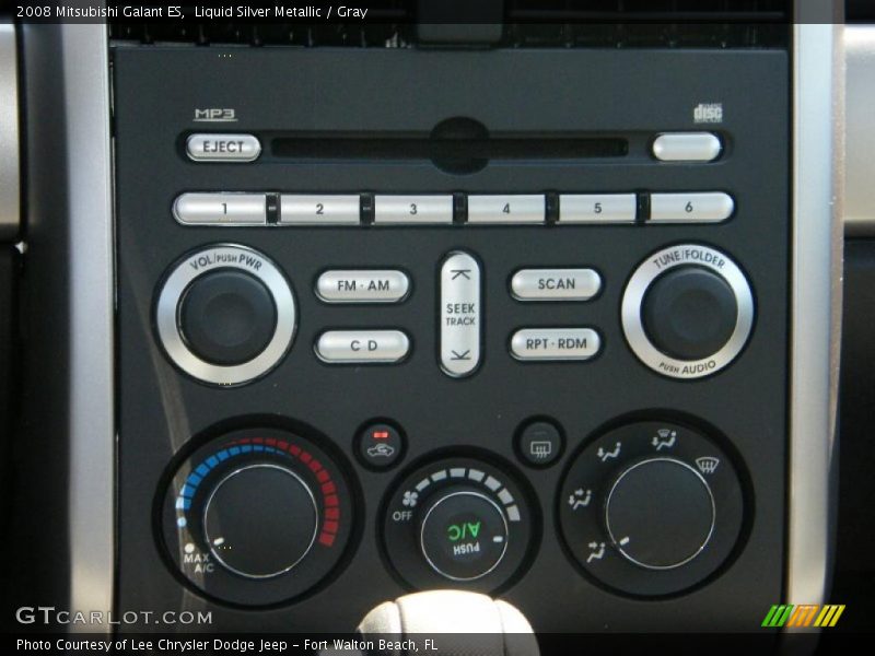 Liquid Silver Metallic / Gray 2008 Mitsubishi Galant ES