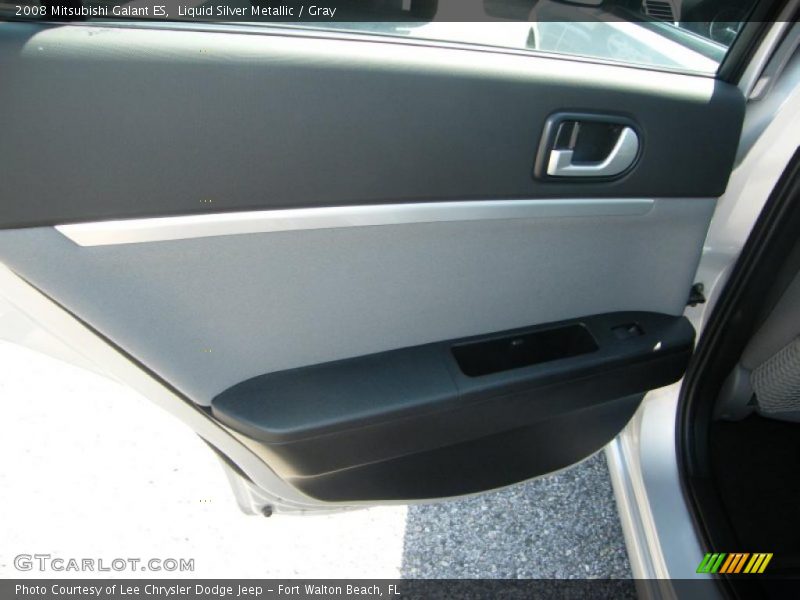 Liquid Silver Metallic / Gray 2008 Mitsubishi Galant ES