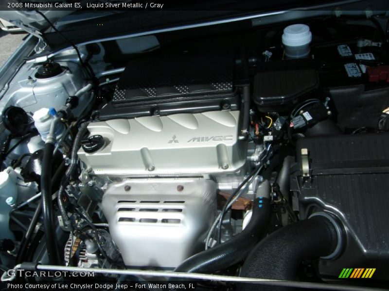 Liquid Silver Metallic / Gray 2008 Mitsubishi Galant ES