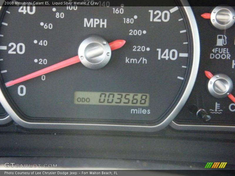 Liquid Silver Metallic / Gray 2008 Mitsubishi Galant ES
