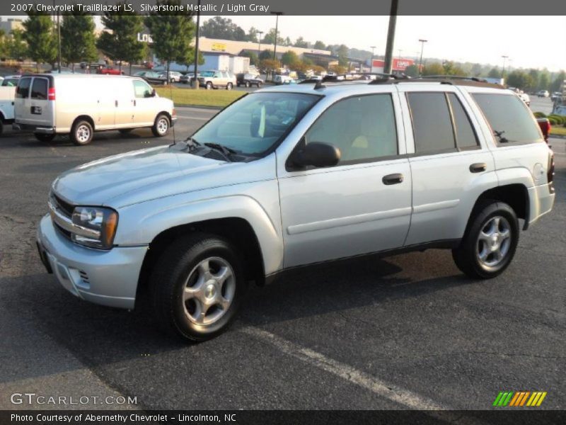 Silverstone Metallic / Light Gray 2007 Chevrolet TrailBlazer LS