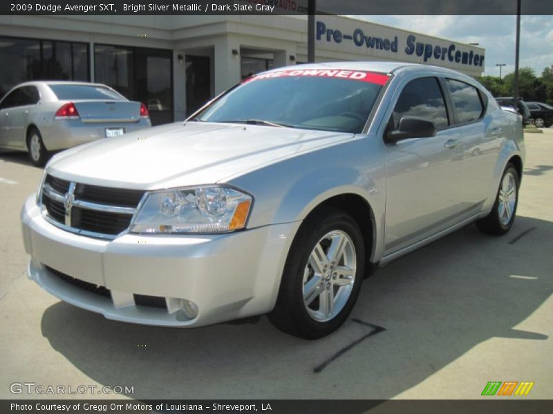 Bright Silver Metallic / Dark Slate Gray 2009 Dodge Avenger SXT