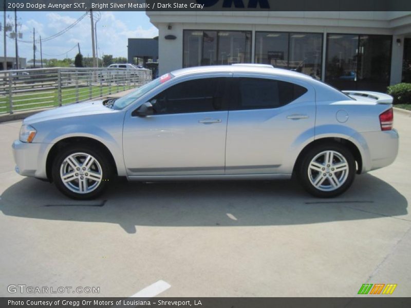 Bright Silver Metallic / Dark Slate Gray 2009 Dodge Avenger SXT