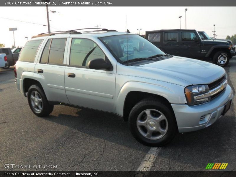 Silverstone Metallic / Light Gray 2007 Chevrolet TrailBlazer LS