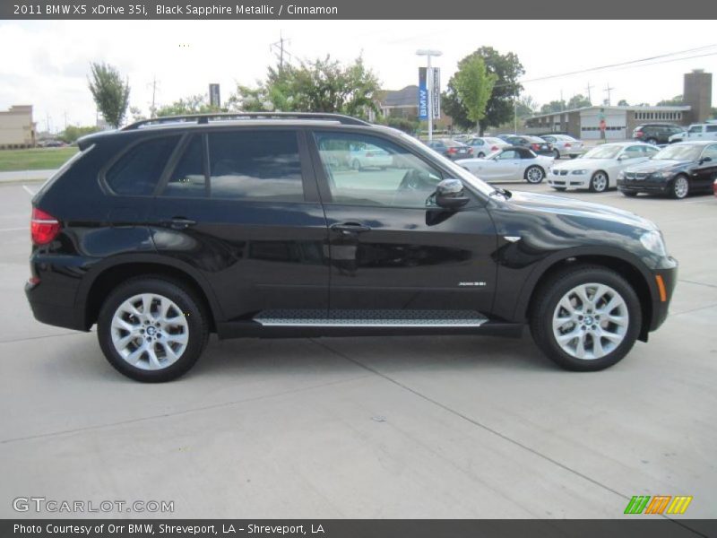 Black Sapphire Metallic / Cinnamon 2011 BMW X5 xDrive 35i