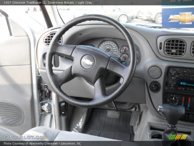 Silverstone Metallic / Light Gray 2007 Chevrolet TrailBlazer LS
