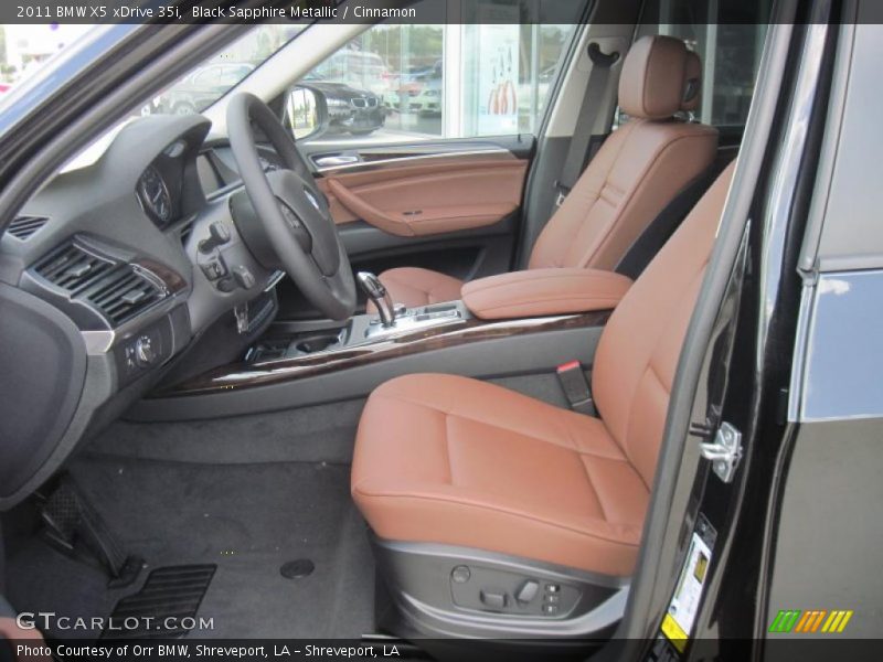 Black Sapphire Metallic / Cinnamon 2011 BMW X5 xDrive 35i