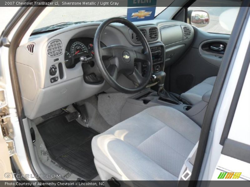 Silverstone Metallic / Light Gray 2007 Chevrolet TrailBlazer LS