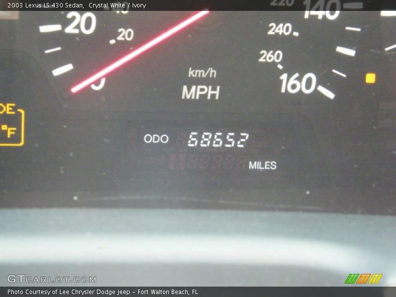 Crystal White / Ivory 2003 Lexus LS 430 Sedan