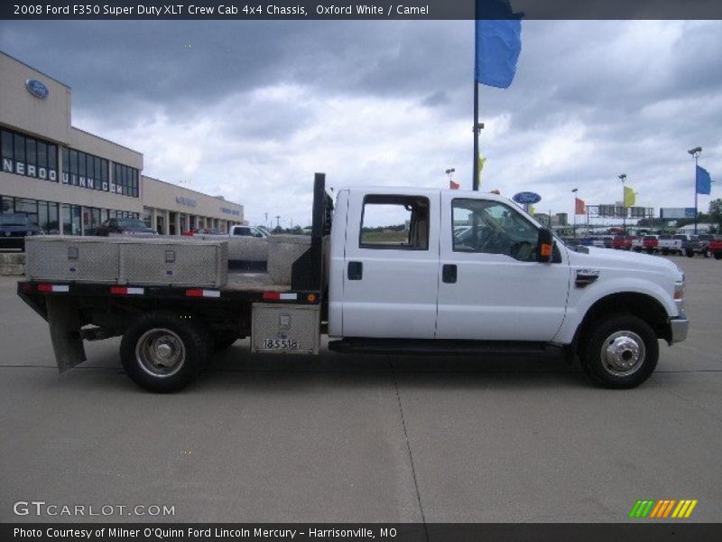 Oxford White / Camel 2008 Ford F350 Super Duty XLT Crew Cab 4x4 Chassis