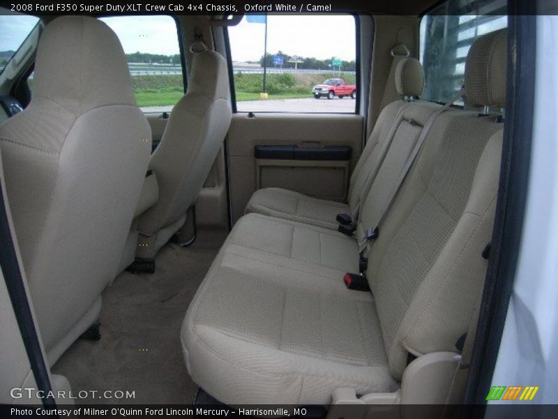 Oxford White / Camel 2008 Ford F350 Super Duty XLT Crew Cab 4x4 Chassis