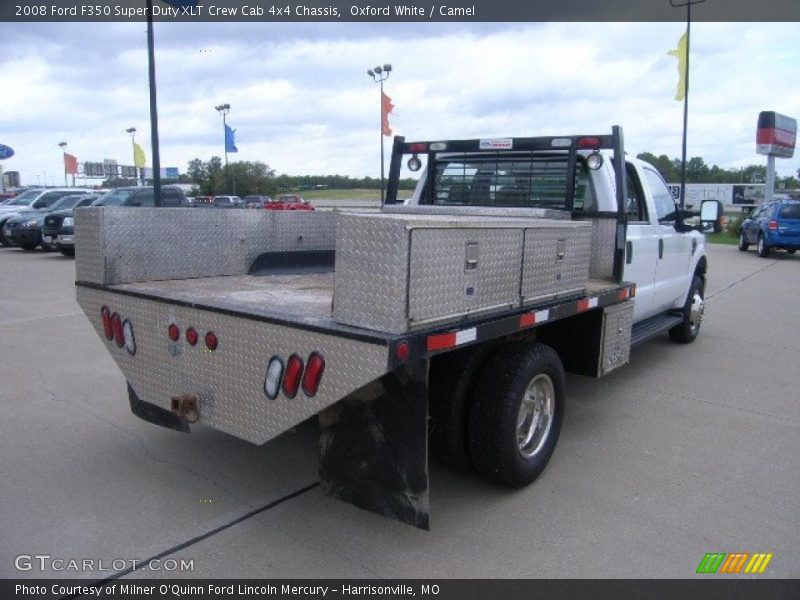 Oxford White / Camel 2008 Ford F350 Super Duty XLT Crew Cab 4x4 Chassis