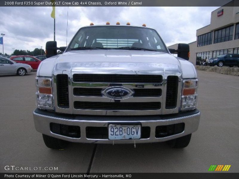 Oxford White / Camel 2008 Ford F350 Super Duty XLT Crew Cab 4x4 Chassis
