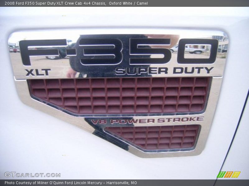 Oxford White / Camel 2008 Ford F350 Super Duty XLT Crew Cab 4x4 Chassis