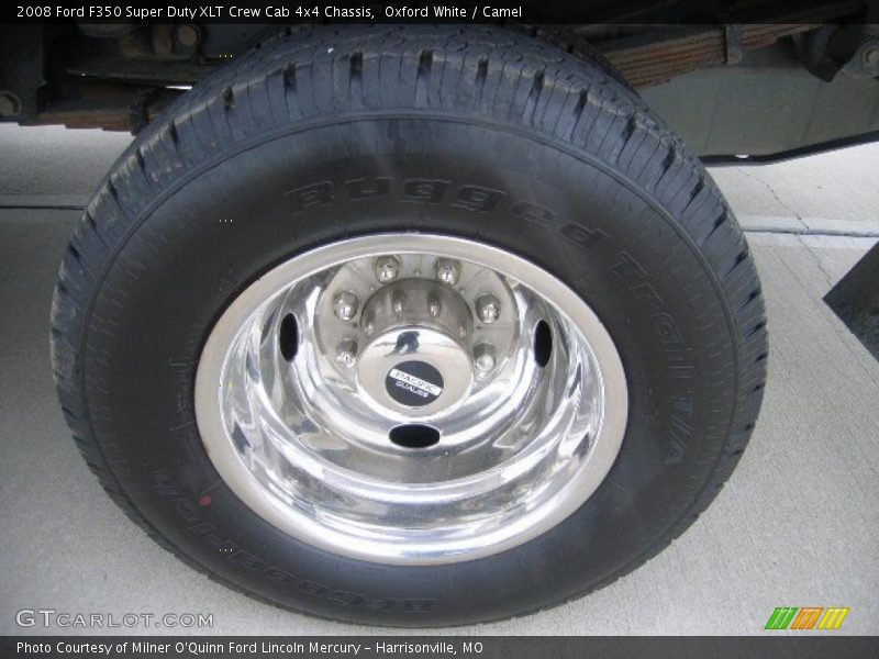 Oxford White / Camel 2008 Ford F350 Super Duty XLT Crew Cab 4x4 Chassis