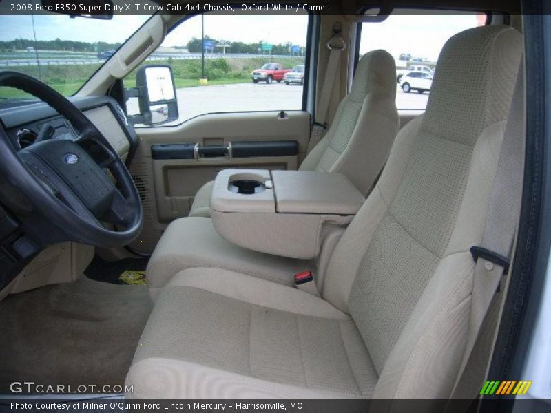 Oxford White / Camel 2008 Ford F350 Super Duty XLT Crew Cab 4x4 Chassis