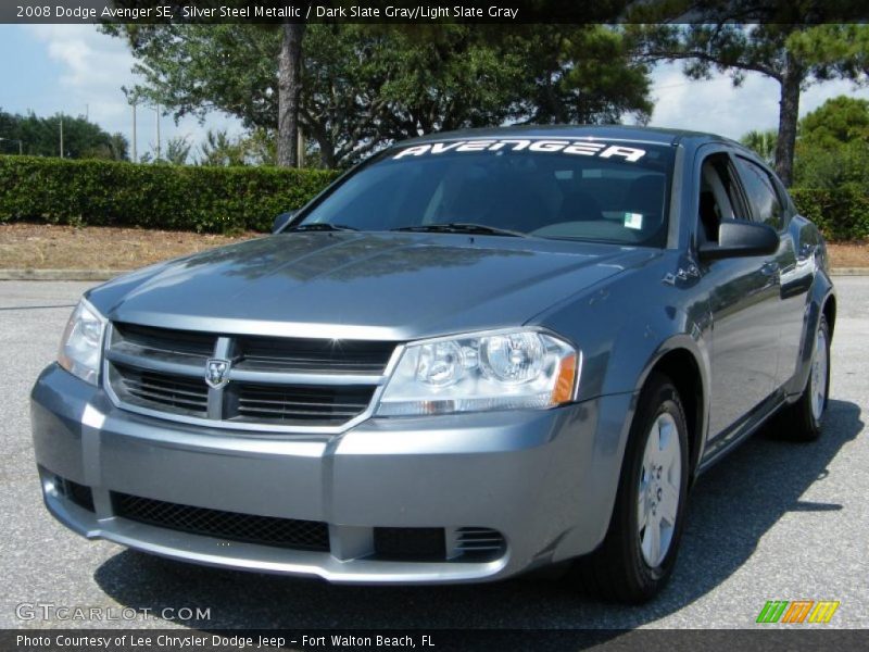 Silver Steel Metallic / Dark Slate Gray/Light Slate Gray 2008 Dodge Avenger SE