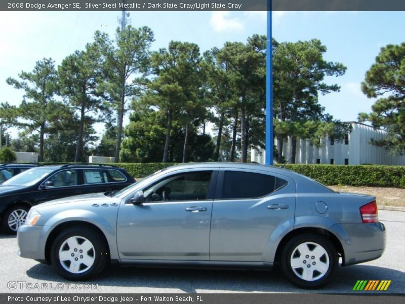 Silver Steel Metallic / Dark Slate Gray/Light Slate Gray 2008 Dodge Avenger SE