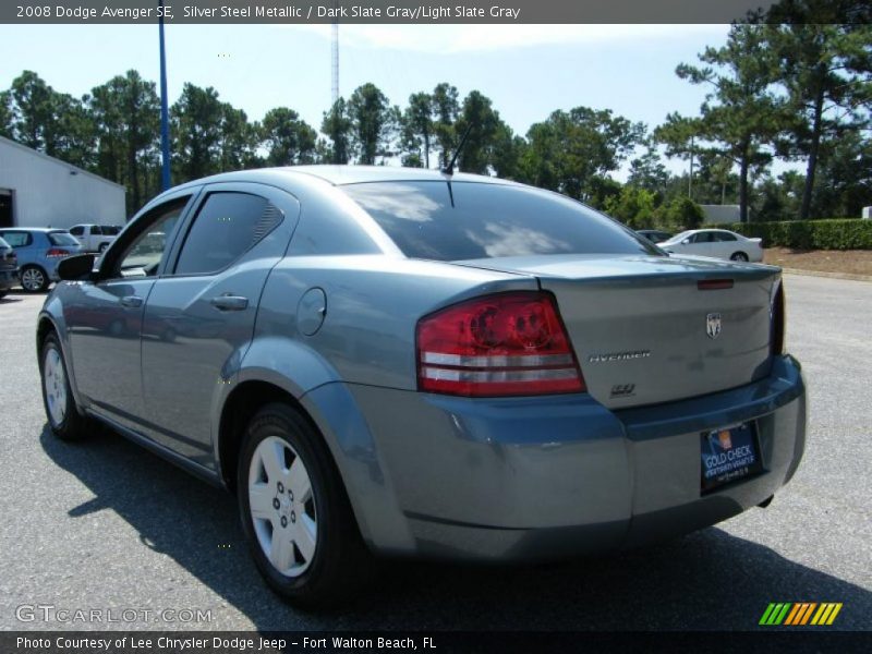 Silver Steel Metallic / Dark Slate Gray/Light Slate Gray 2008 Dodge Avenger SE
